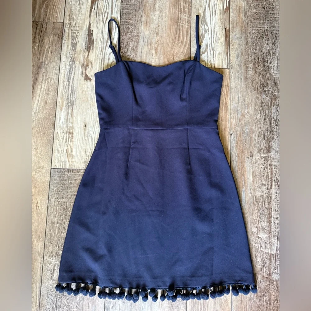 French Connection Navy Spaghetti-Strap Mini Dress size 6 - Picture 1 of 4